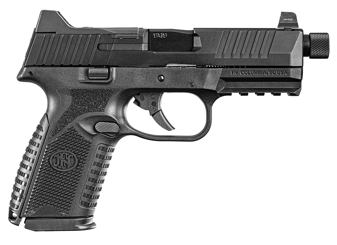 FN Herstal 509MT Midsize Tactical Optic Ready Pistol 66100838, 9mm Luger, 4.50in, Black Interchangeable Backstrap, Matte Black Finish, 10 Rds