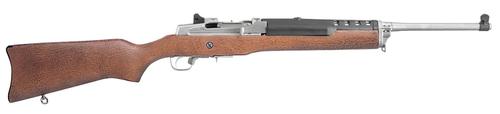 Ruger Mini Thirty Autoloader Semi-Auto Rifle 5804, 7.62x39mm, 18.5", Hardwood Stock, Stainless Steel Finish, 5 Rds