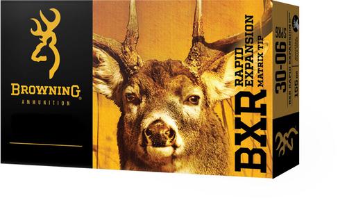 Browning BXR Rapid Expansion Rifle Ammunition B192102701, 270 Winchester, BXR, 134 GR, 3060 fps, 20 Rd/bx