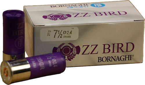 Bornaghi ZZ Bird Loads T4ZZBIRD2875, 12 Gauge, 2-3/4", 1 oz, 1397 fps, #7.5 Shot, 10 Rd/bx