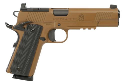 Springfield Operator AOS Pistol PO9230CBAOS, 45 ACP, 5in, Black VZ G10 Grips, 8 Rds