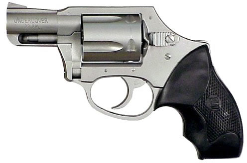 Charter Arms Undercover Hammerless Revolver 73811, 38 Special, 2", Black Rubber Grip, Stainless Finish, 5 Rd