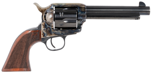 Taylors Smoke Wagon Revolver 550813, 45 Colt, 5.50", Checkered Walnut Grips, Color Case Hardened Finish, 6 Rds