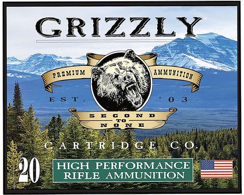 Grizzly Ammunition High Performance Pistol Ammunition GC357M20, 357 Mag, Full Metal Jacket Flat Point, 210 GR, 20 Rd/bx