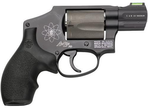 Smith & Wesson 340PD Airlite Revolver 163062, 357 Magnum, 1 7/8", Rubber Grip, Scandiaum Alloy Frame, 5 Rd, HiViz Sights