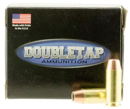 DoubleTap Handgun Ammunition 10M230EQ20, 10MM, Equalizer (JHP+Hardcast Ball), 125 GR + 95 GR, 20 Rd/bx