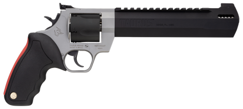 Taurus Raging Hunter Revolver 2454085RH, 454 Casull, 8.37", Black Rubber w/Red Cushion Insert Grip, Matte Black Finish, 5 Rd