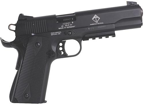 American Tactical 1911 Series Pistol 1911ADOP, 22 Long Rifle, 5 in, Black Grip, Black Finish, 10 Rd