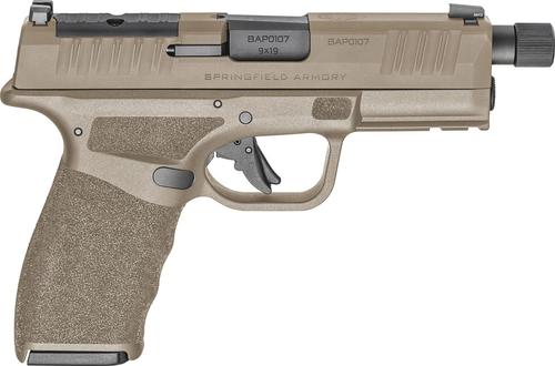 Springfield Hellcat Pro Semi-Auto Optics Ready Pistol HCP9449FTOSP, 9mm, 4.5" Threaded, Polymer Grips, FDE Finish, 15 Rds