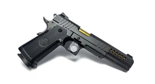 Nighthawk Custom Boardroom Series Chairman Pistol 9654-DS, 9MM, 6", Double Stack Upgrade, G10 Grips, 17 Rds