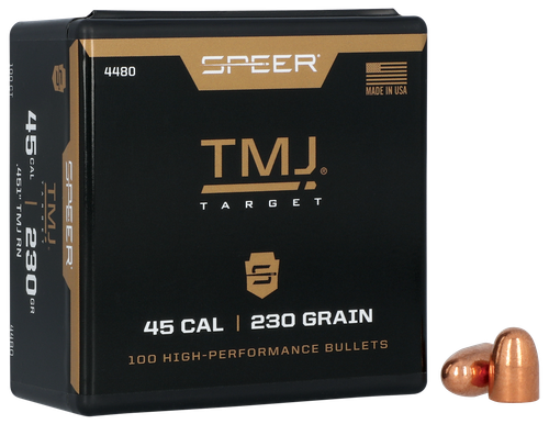 Speer 45 Caliber 230 Grain Encased Uni-Core Full Metal Jacket 100/Box (4480), Not Loaded