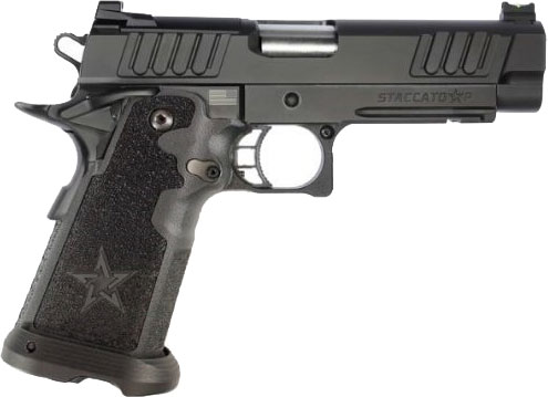 Staccato P 2011 Optic Ready Pistol 12-1200-000003, 9mm, 4.4" Stainless Bull Barrel, Steel Frame, DLC Black Finish, 17 Rds