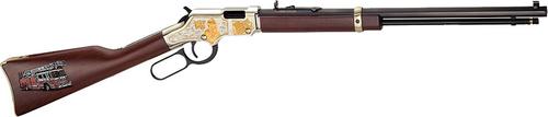 Henry Golden Boy Firefighter Tribute Rifle H004FM, 22 LR, 20", American Walnut Stock, Nickel-Plated Steel Reciever, 16 Rds