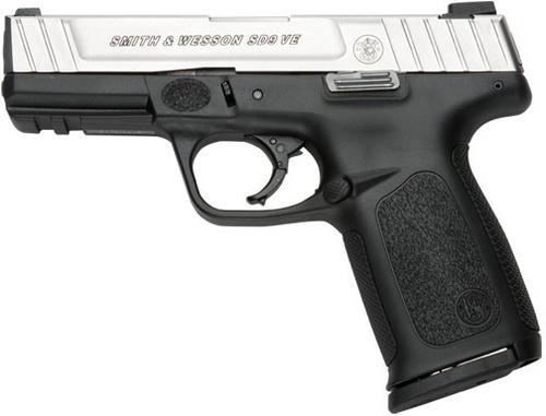 Smith & Wesson SD9 2.0 Pistol 13931, 9mm, 4 in, Textured Polymer Grip, Stainless Finish, 16 Rd