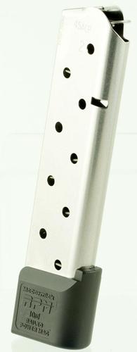 Chip McCormick 1911 45 Automatic Colt Pistol (ACP) 10 Round Silver Magazine (17150)