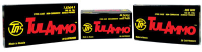 Tulammo Rifle Ammunition TA762548, 7.62mmX54mm Russian, Full Metal Jacket (FMJ), 148 GR, 20 Rd/bx