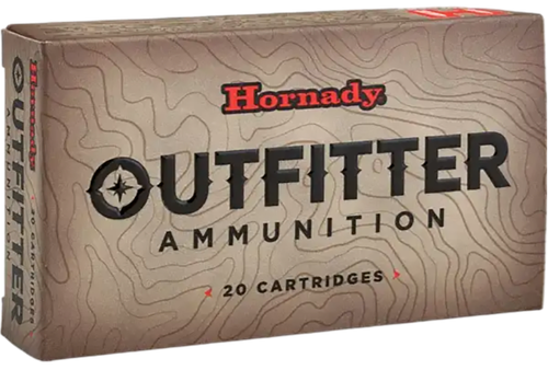 Hornady Outfitter Rifle Ammunition 814874, 6.5 Creedmoor, Copper Alloy eXpanding (CX), 120 GR, 2925 fps, 20 Rd/bx