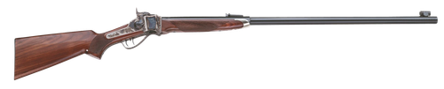 Taylors 1874 Sharps Quigley Sport Rifle S789457, 45-70 Govt, 34 in, Falling Block, Walnut Stock, Blue Steel BBL/Case Hard Receiver, 1 Rd
