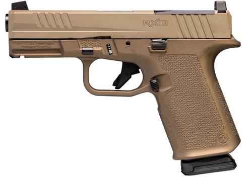 Ruger RXM Pistol 19418, 9mm, 4 in, Magpul EHG FDE Frame, FDE Nitride Slide, Optics Ready, 15 Rd