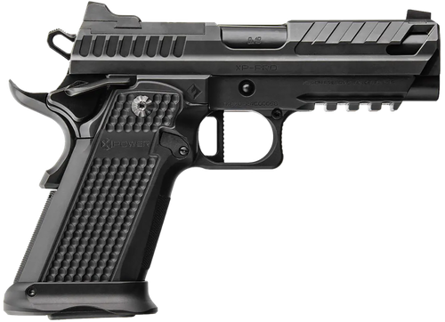 Fusion XP Pro Optic Ready Pistol XP9BLK, 9mm Luger, 4in, Black Steel Frame w/Beavertail & Picatinny Rail Black Aluminum Grips, Black Finish, 17 Rds