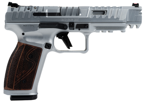 Century SFx Rival-S Optic Ready Pistol HG7010CR-N, 9mm, 5in, Rosewood Grips, Matte Stainless Finish, 18 Rds