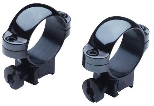 Burris 22 Standard/Deluxe Rings 420073, 22 Calibers, High, 1", Black Steel