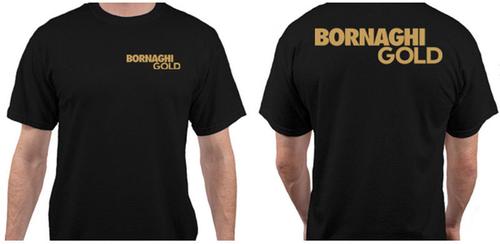 Bornaghi Gold Black Short Sleeve T-Shirt, Large (BORBLDTSL)