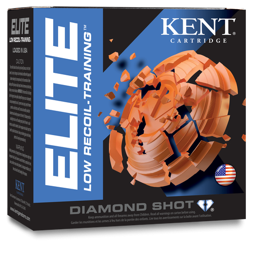 Kent Cartridge Elite Shotshells E12LB248, 12 Gauge, 2-3/4", 7/8 oz, #8 Steel Shot, 25 Rds