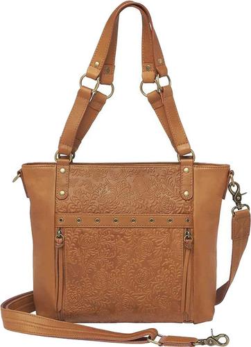 Gun Tote'n Mamas Tan BOHO Tote (GTM-122DBTN) Fits Small Pistols & Revolvers, Ambidextrous Hand