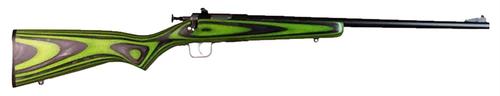 Crickett Bolt Action Rifle KSA2231, 22 LR, 16.12", Black/Green Laminate Stock, Blued Metal Finish, 1 Rd