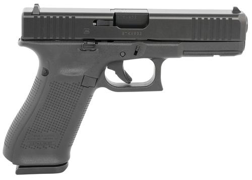 Glock G22 Gen5 Pistol G22515AUT, 40 S&W, 4.49", Textured Grips, Modular Backstrap, Black Finish, 15 Rds