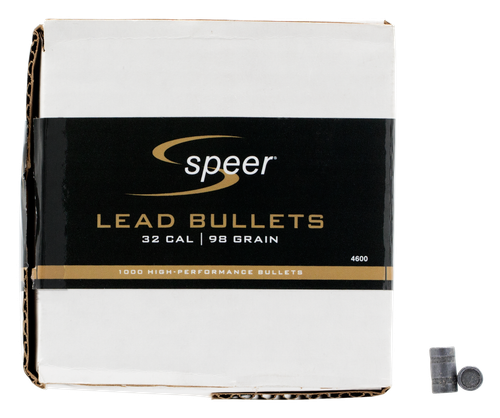 Speer 32 Caliber 98 Grain Lead Hollow Base Wadcutter 1000/Box (4600), Not Loaded