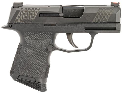 Wilson Combat P365 Pistol SIGWCP3659B, 9mm Luger, 3.10in, Sunburst Grips, Black Finish, 10 Rds