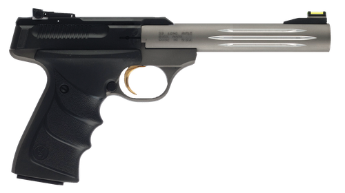 Browning Buck Mark Lite Gray Pistol 051461490, 22 LR, 5.5 in, URX Ambidextrous Grips, Matte Gray