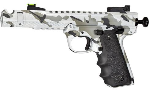 Volquartsen Black Mamba Pistol VF4M-0049, 22 Long Rifle, 4.5", Hogue Grip, Arctic Camo Finish, 10 Rds
