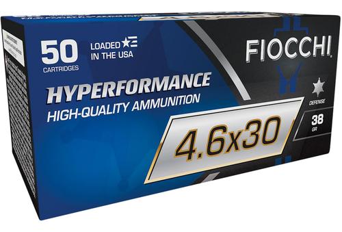 Fiocchi Hyperformance Rifle Ammunition 46EXD, 4.6x30mm, Tipped Hollow Point, 38 gr, 1950 fps, 50 Rd/Bx