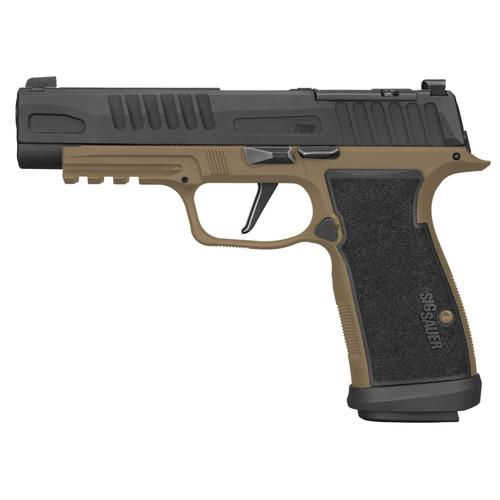 Sig Sauer P365 AXG FUSE Semi-Auto Pistol 365AXGF-9-CFO, 9mm, 4.3", Optic Ready, AXG Grips, Black/Coyote Brown Finish, 17+1/21+1 Rds