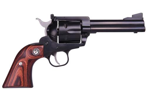 Ruger Blackhawk Flattop Revolver 5244, 357 Mag/38 SPL/9mm, 4-5/8in, Hardwood Grips, Blued Finish 6 Rds