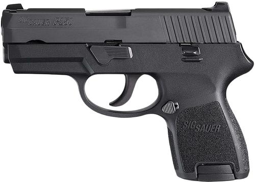 Sig P250 Sub-Compact Pistol 250SC45B, 45 ACP, 3.6 in, Polymer Grip, Blued Finish, Siglite Sights, 6 Rd