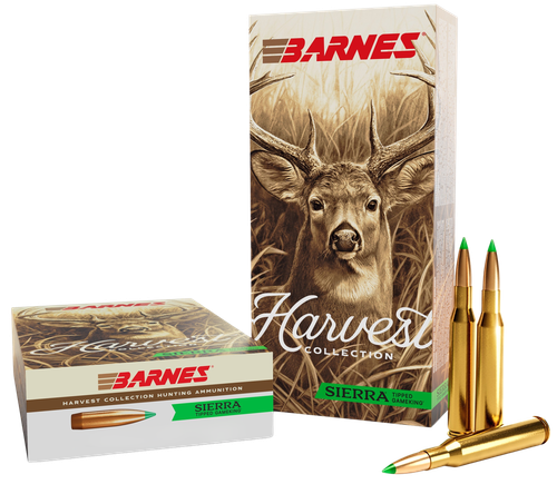 Barnes Bullets Harvest Rifle Ammunition 32520, 7mm-08 Rem, Sierra Tipped GameKing, 150 GR, 20 Rd/bx