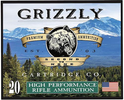 Grizzly Ammunition High Performance Pistol Ammunition GC44M+P3, 44 Mag, Full Metal Jacket Flat Point, 360 GR, 20 Rd/bx