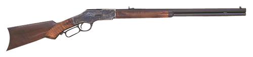 Cimarron 1873 Deluxe Lever Action Rifle CA277, 45 Colt, 24", Color Case Hardened, Walnut Stock, 12 Rds