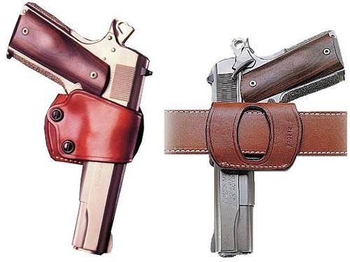 Galco Yaqui Slide Holster w/Open Muzzle For 1911 Style Auto w/5 in Barre, Black, Model YAQ212B