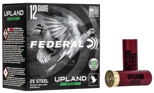 Federal Upland Field & Range Shotshells USH12275, 12 Gauge, 2-3/4", 1 oz, #7.5 Steel Shot, 25 Rds/bx