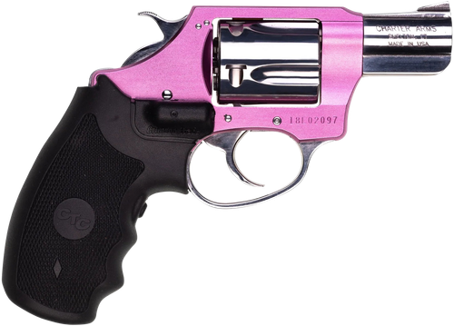 Charter Chic Lady Revolver 53832, 38 Special, 2 in, Crimson Trace Laser Grip, Pink Finish, 5 Rd