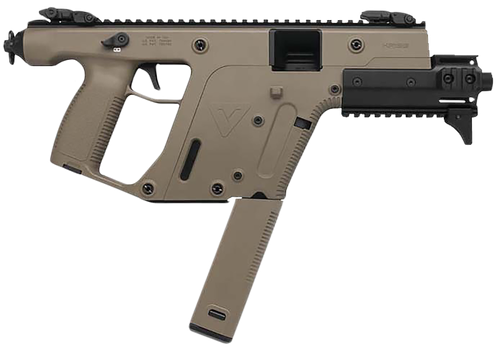 Kriss Vector Gen II SDP-E Pistol KV45PFD30, 45 Automatic Colt Pistol ACP, 6.5", FDE Stock, FDE Finish, 13 Rd