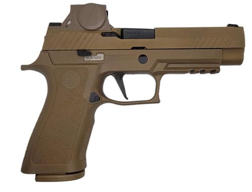 Sig Sauer P320 M17 Pistol WM17-9-PRO-RM17, 9mm, 4.7in, Coyote Polymer X Grip, 21 Rds
