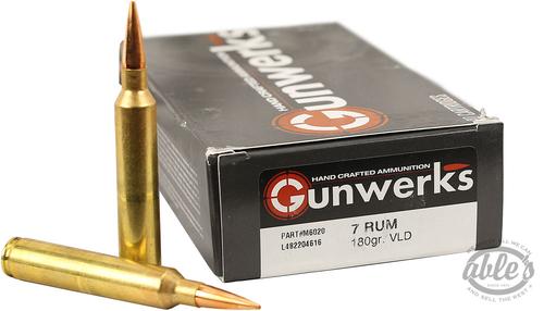 Gunwerks Berger VLD Rifle Ammunition M6006, 6.5x284 Norma, 140 gr, 3025 fps, 20 Rd/Bx