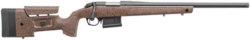 Bergara B-14 HMR Bolt Action Rifle B14LM3713, 7mm PRC, 24", Brown/Black Speckled Mini-Chassis Stock, Graphite Cerakote Finish, 5 Rds
