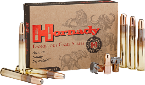 Hornady Dangerous Game Rifle Ammunition 82689, 500 NE, DGX Bonded, 570 gr, 2150 fps, 20 Rd/Bx